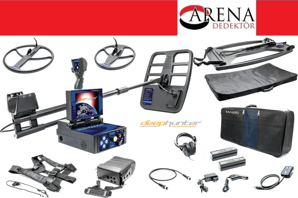 Makro Deephunter Pro Paket Dedektör Ayrımlı derin arama dedektörü boşluk tespiti